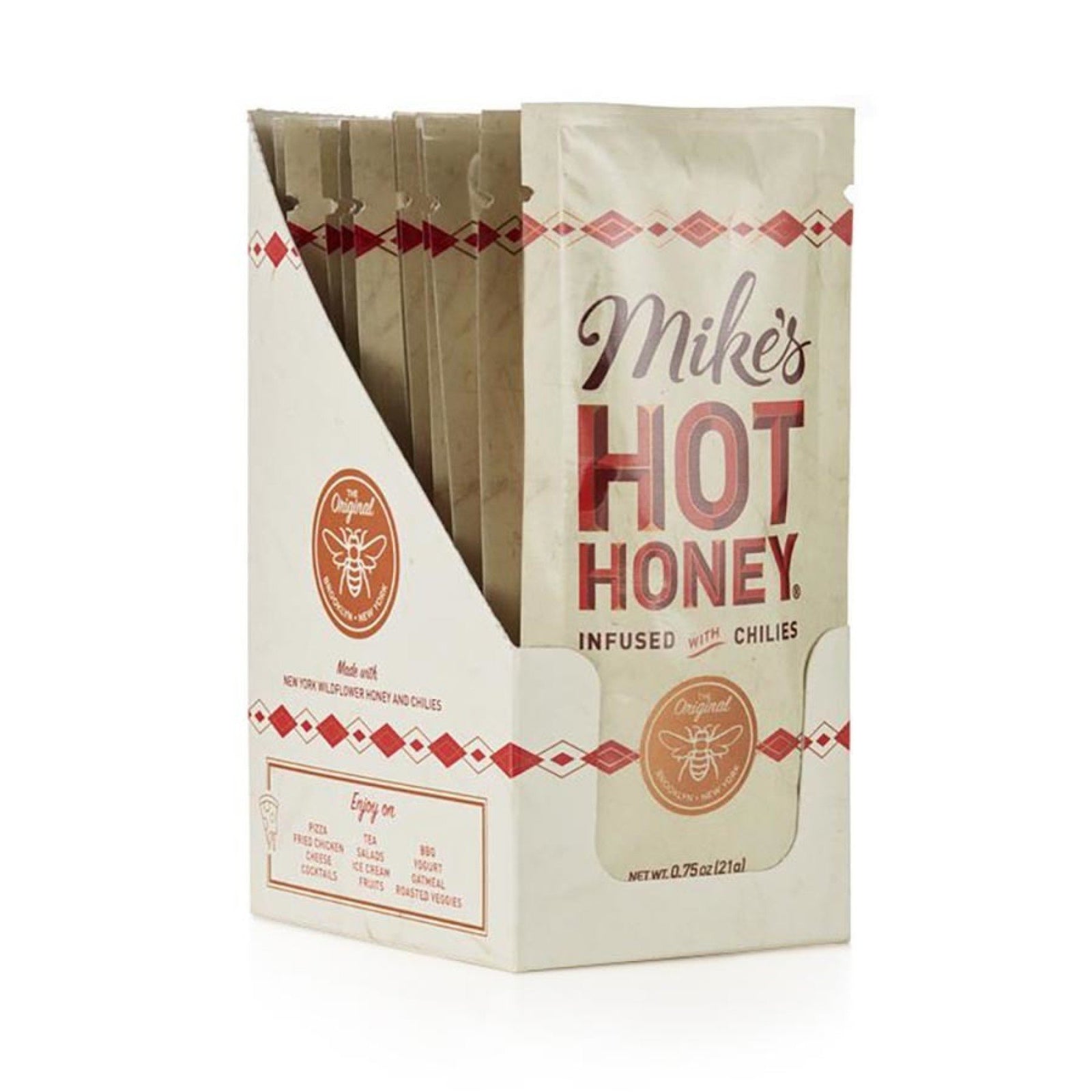 Mike's Hot Honey Chili Infused Honey-Box 12 (0.75 oz Packets) Box