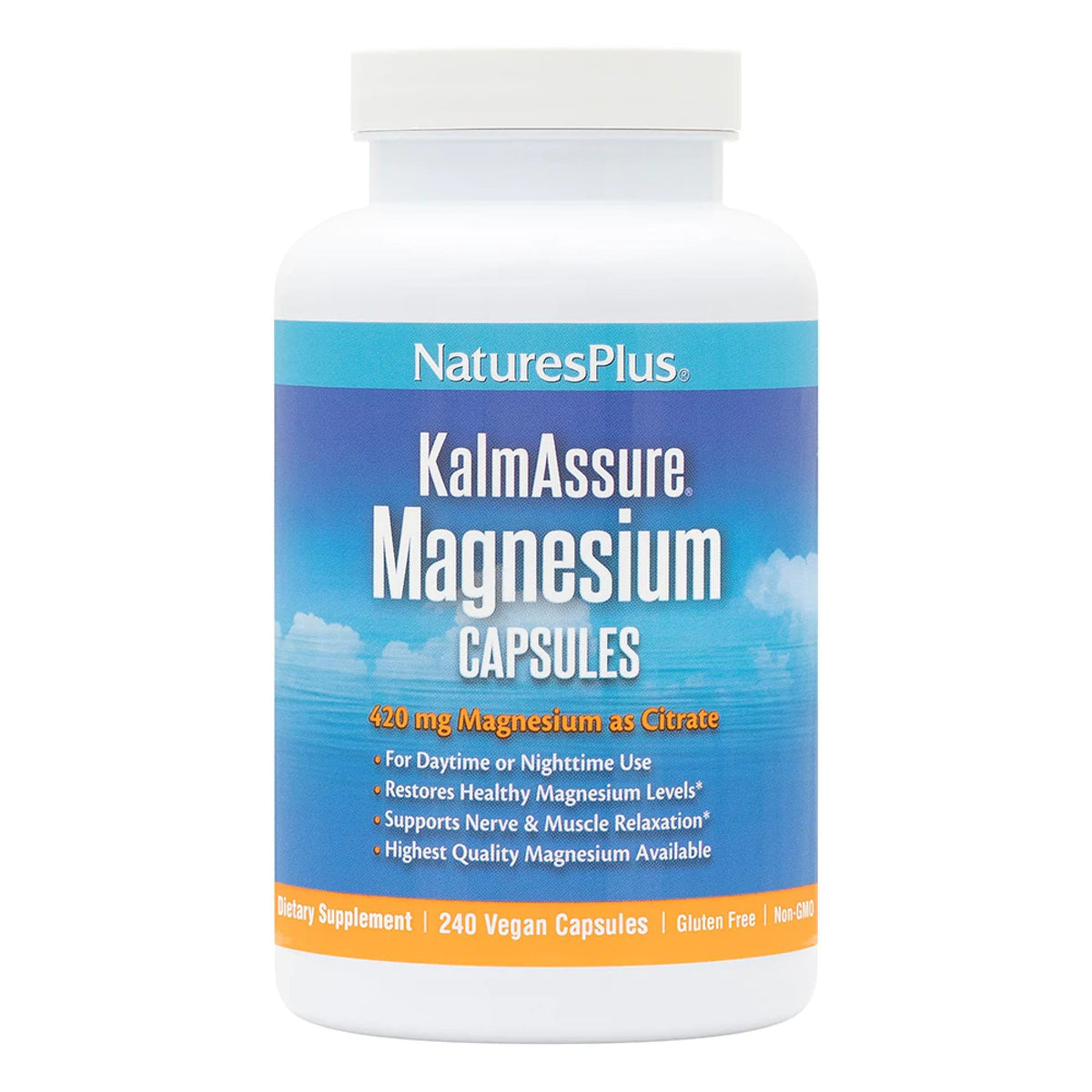 Nature&#39;s Plus Kalmassure Magnesium 240 VegCap