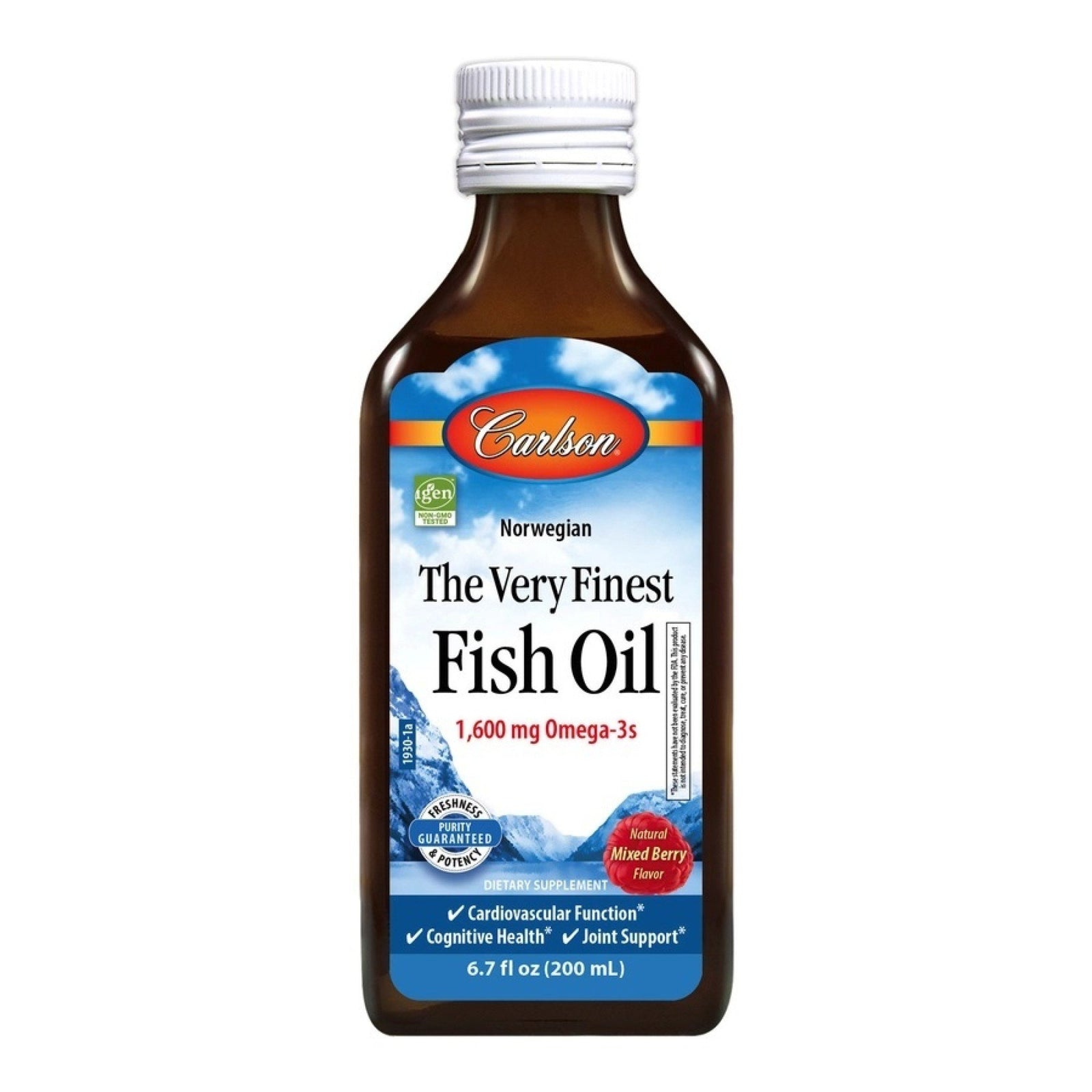 Carlson Laboratories The Very Finest Fish Oil, Mixed Berry 200 ml Liquid