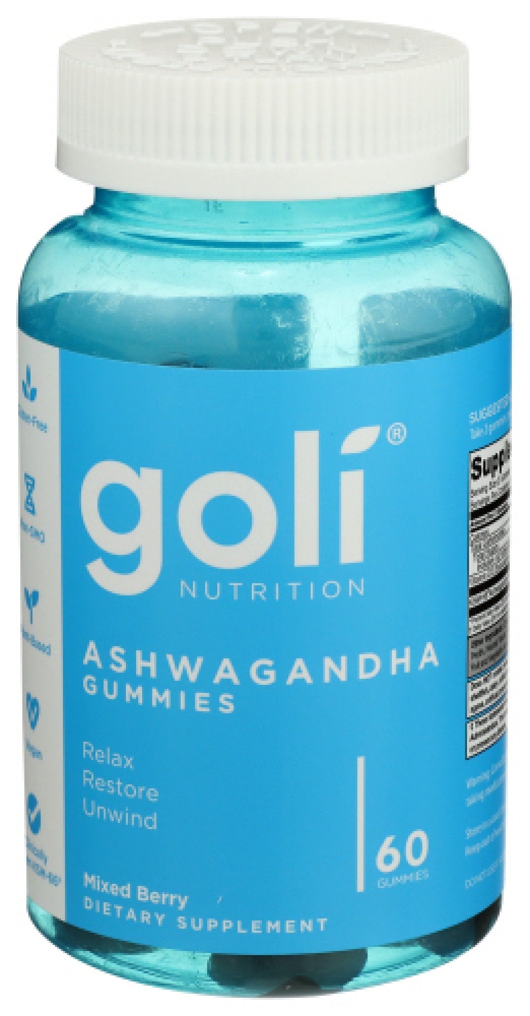 Goli Nutrition Ashwagandha Gummies 60 Gummy