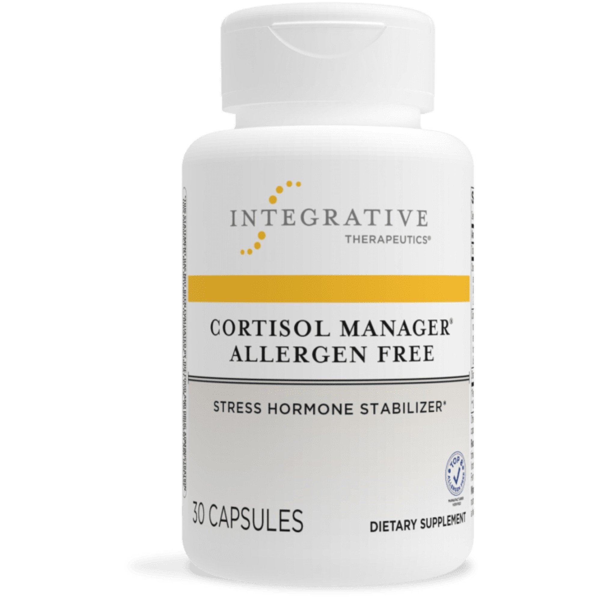 Integrative Therapeutics Cortisol Manager Allergen Free 30 Capsule