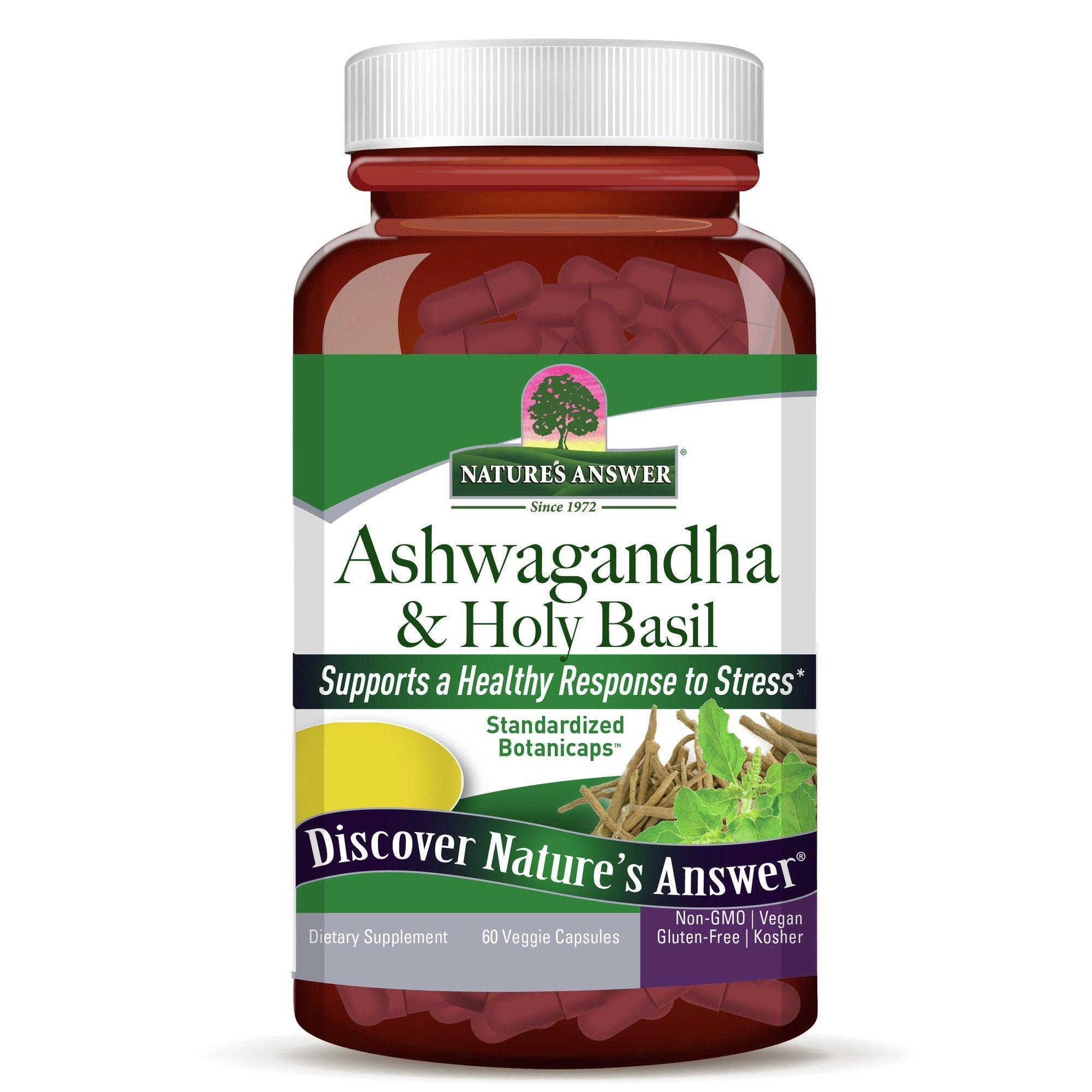 Nature's Answer Ashwagandha & Holy Basil 60 Capsule