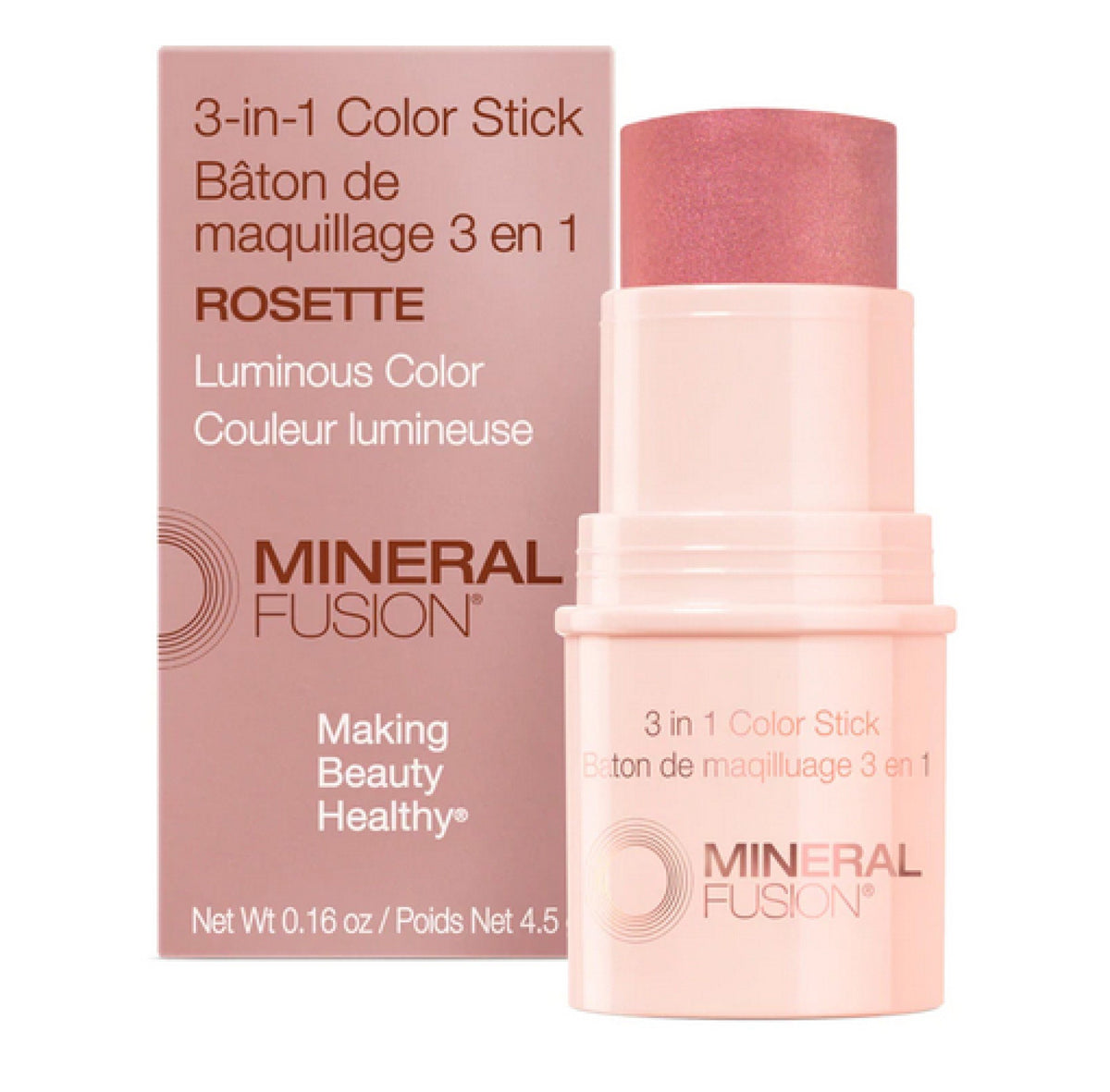 Mineral Fusion 3-In-1 Color Stick Rosette 0.18 oz Powder