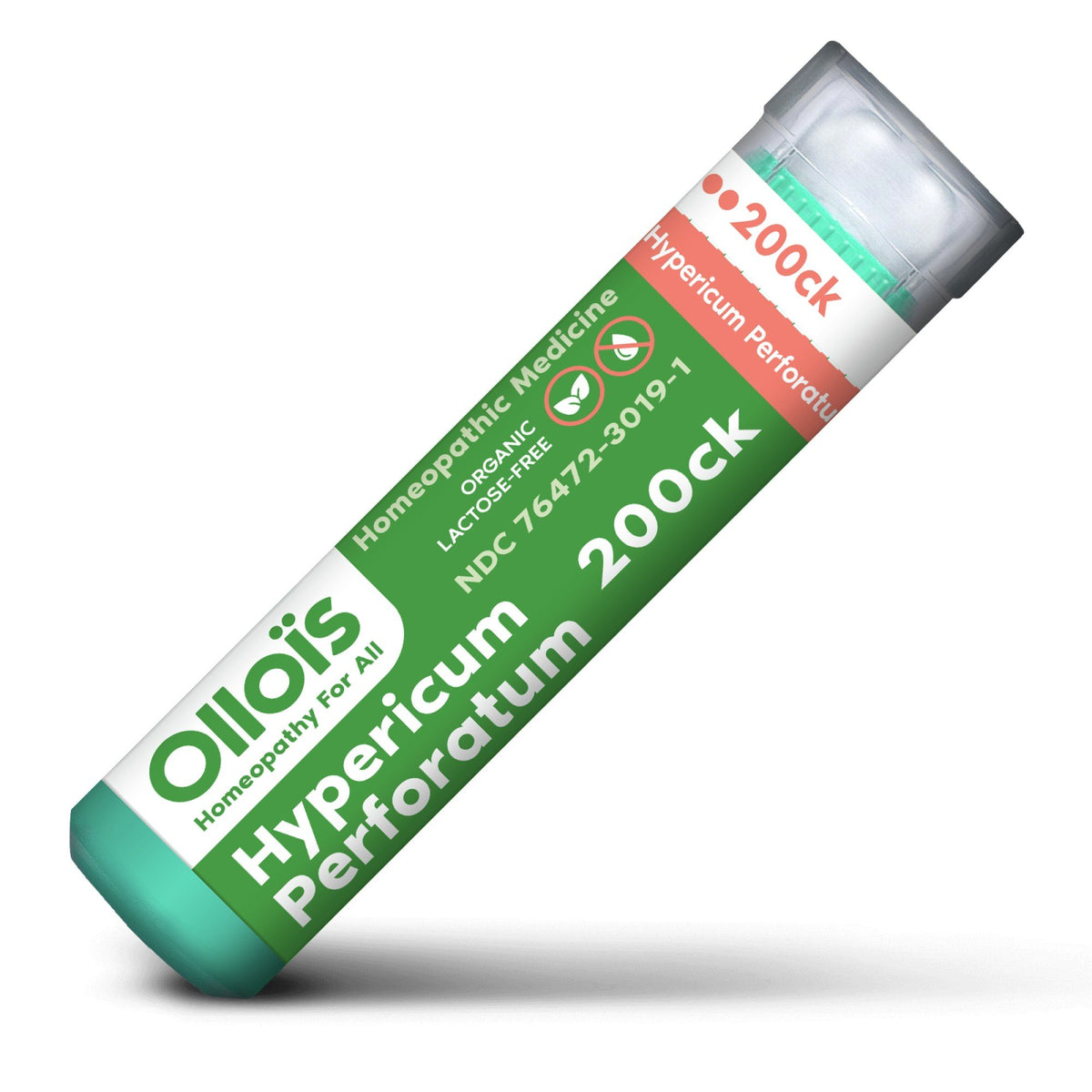 Ollois Homeopathics Hypericum Perforatum 200CK Organic &amp; Lactose-Free 80 Pellet