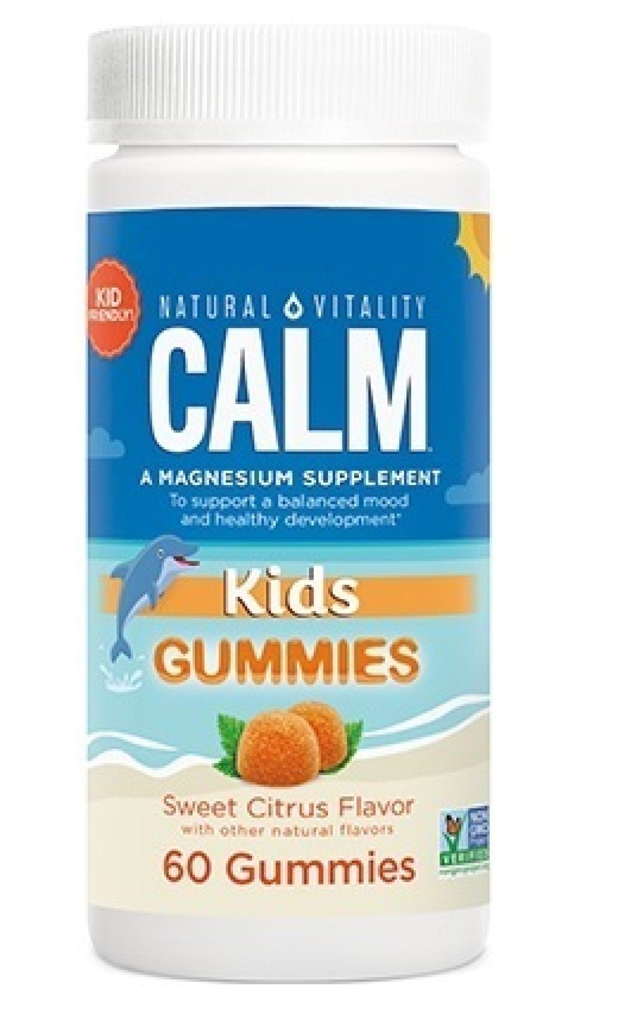 Natural Vitality Calm Kids Gummies Sweet Citrus 60 Gummy