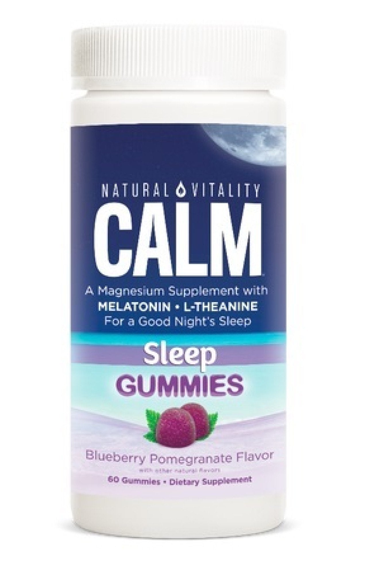 Natural Vitality Calm Sleep Gummies Blueberry Pomegranate 120 Gummy