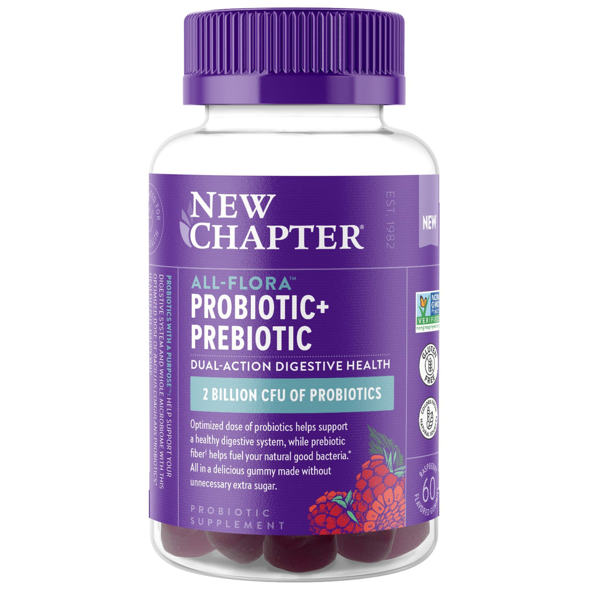 New Chapter All-Flora Probiotic &amp; Prebiotic Dual 60 Gummy