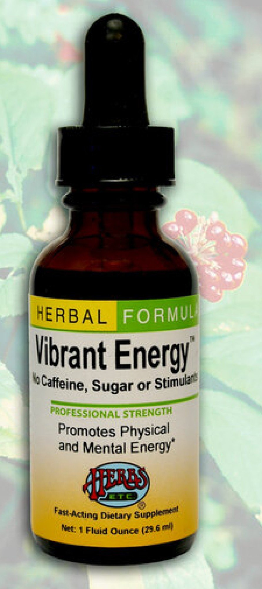 Herbs Etc Vibrant Energy 1 oz Liquid