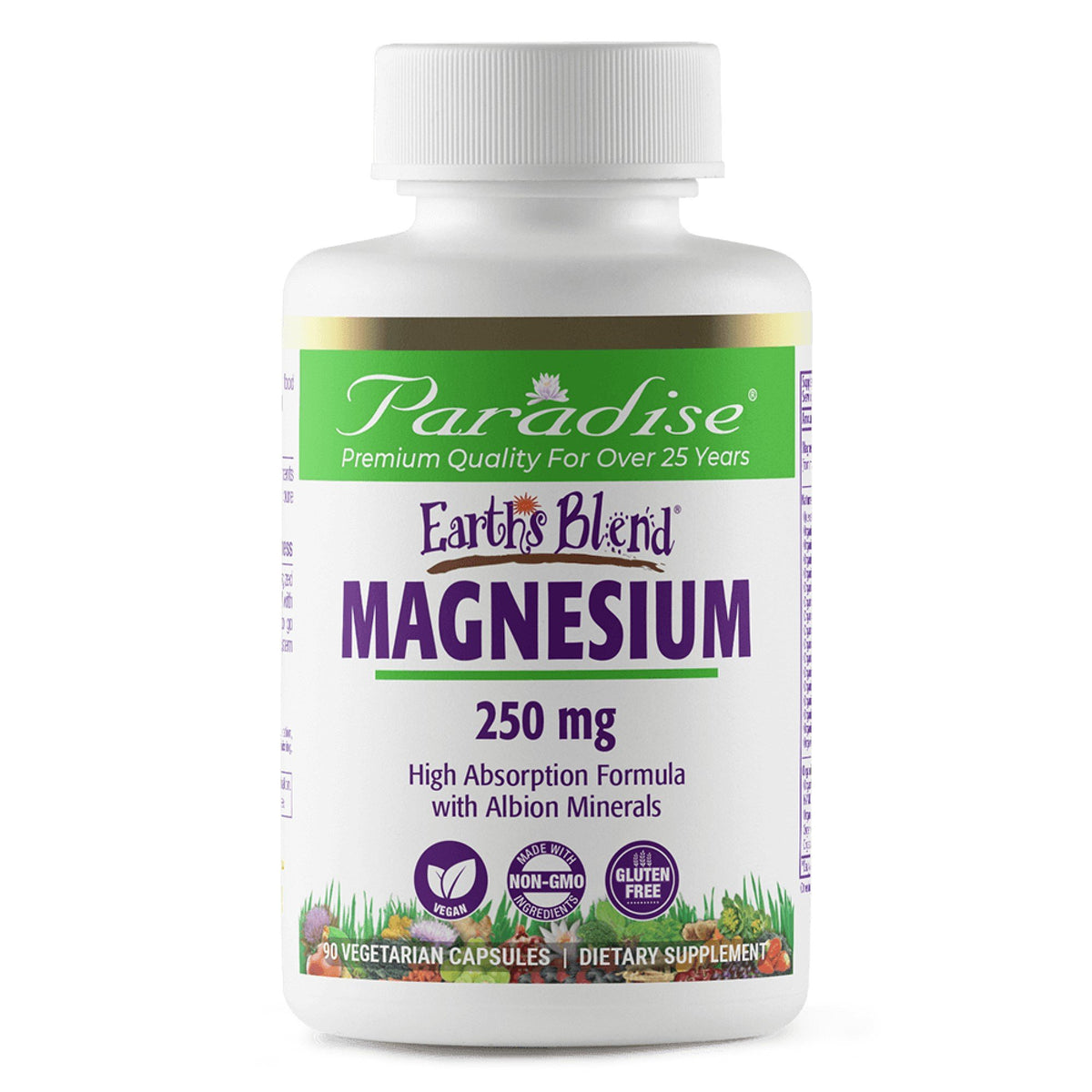 Paradise Herbs Earth&#39;s Blend - Magnesium 90 VegCap