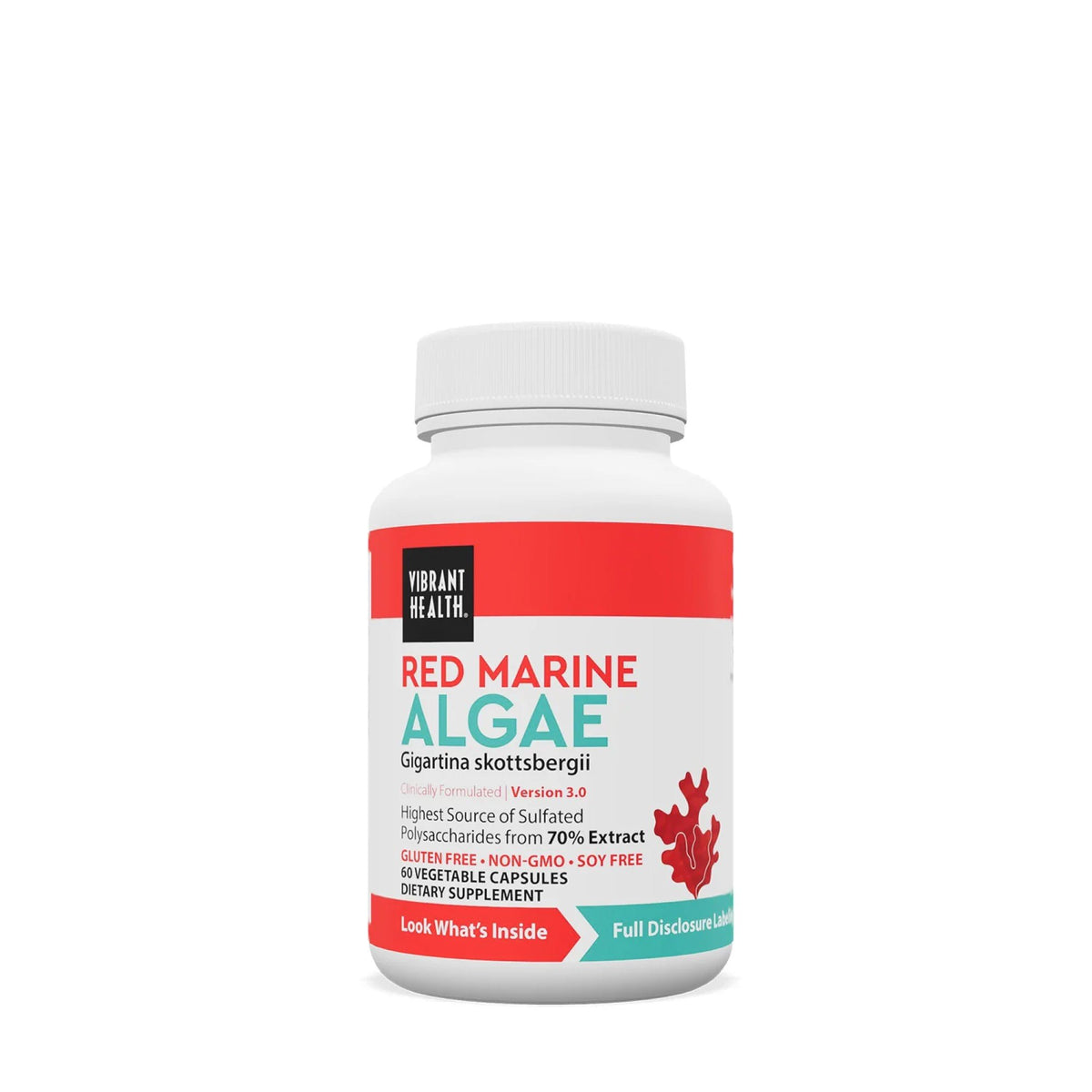 Vibrant Health Gigartina Red Marine Algae 500 mg 60 Capsule
