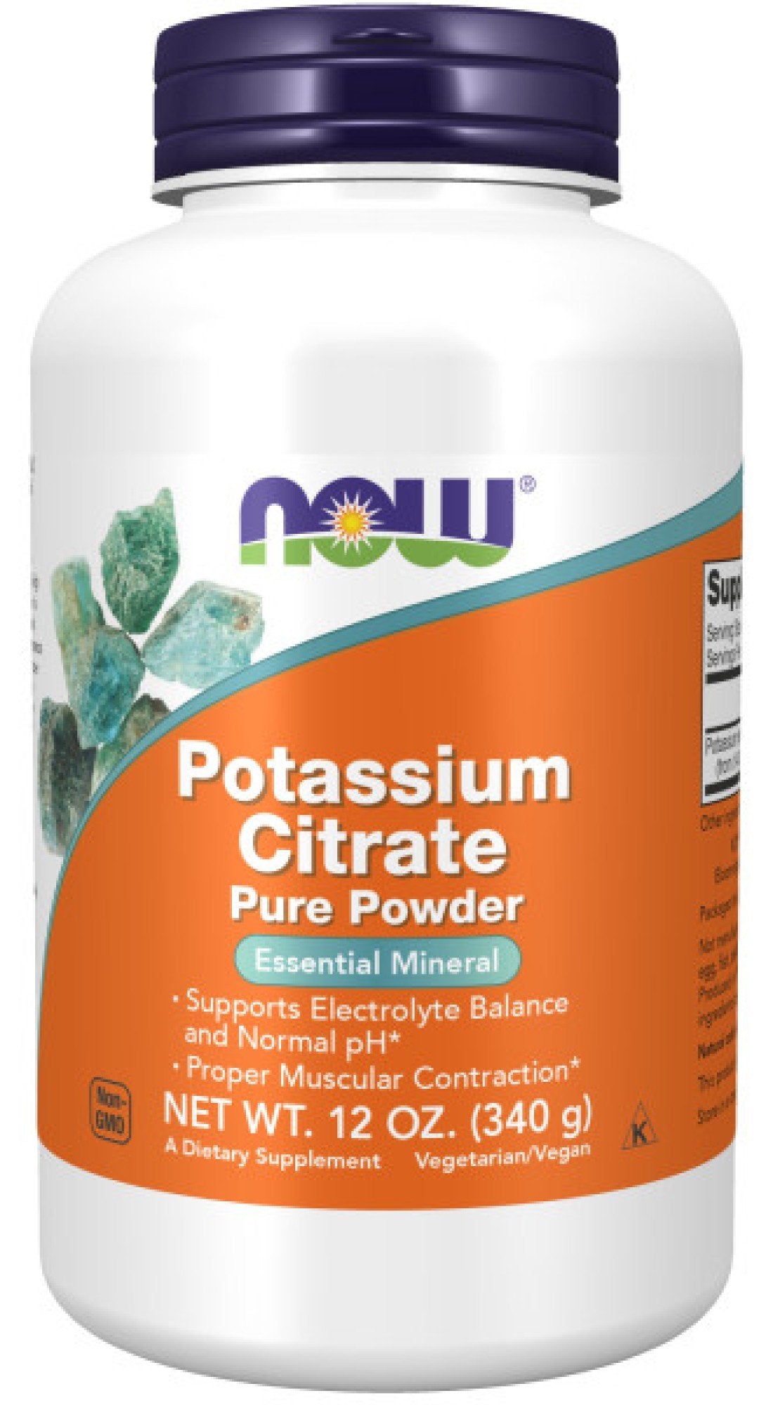 Now Foods Potassium Citrate Pure Powder 12 oz Powder