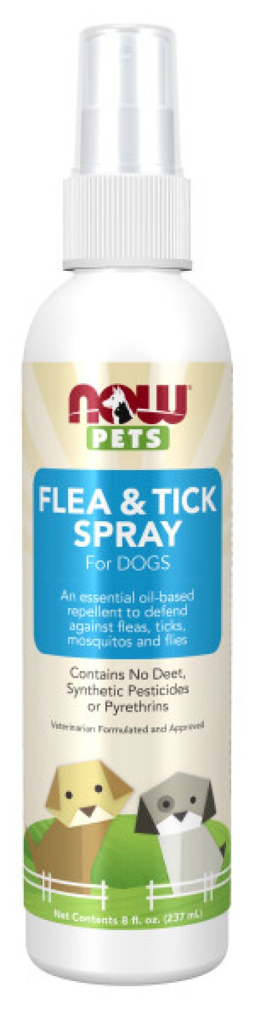 Now Foods Flea &amp; Tick Spray For Dogs 8 fl oz Spray